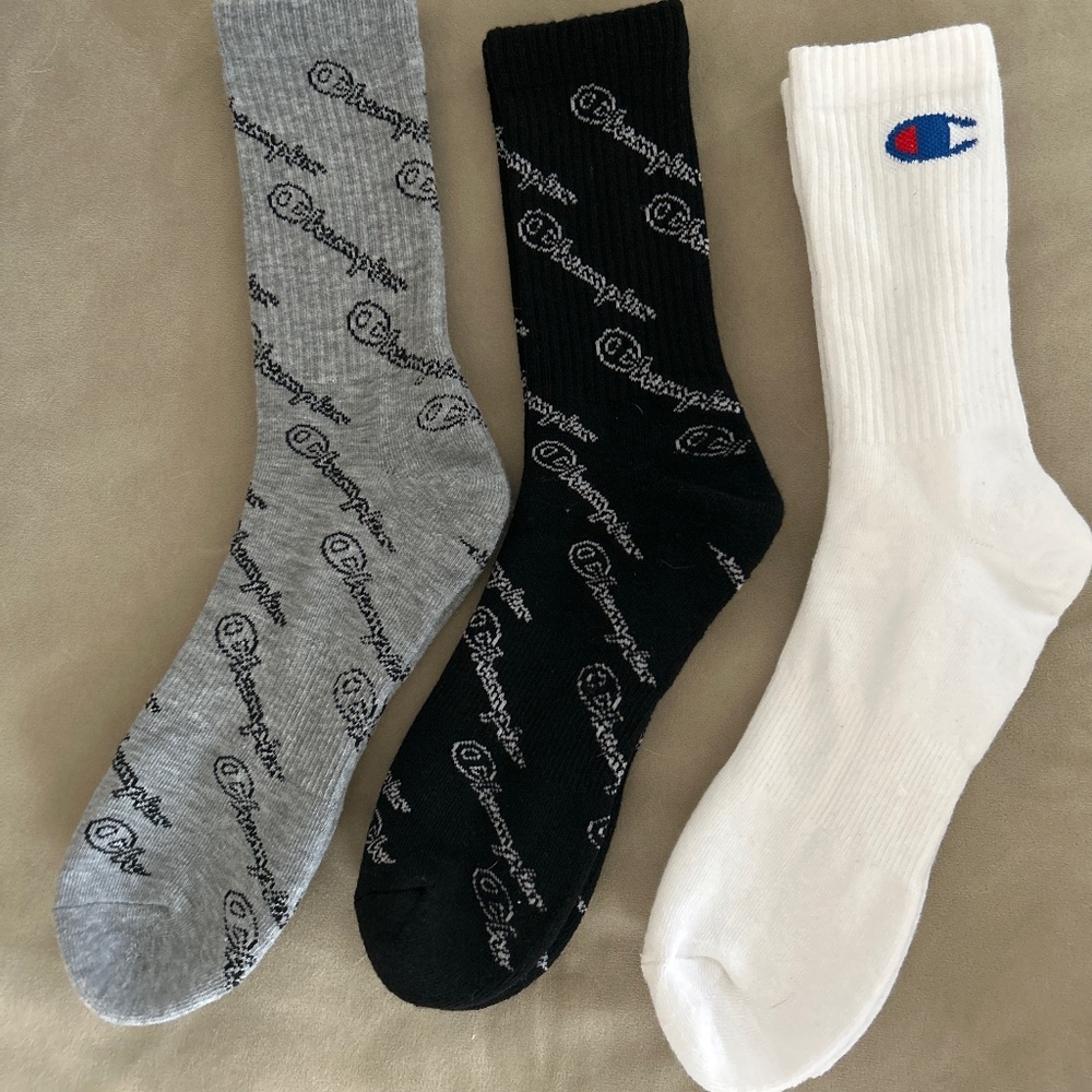 NWOT Mens Champion 3 pairs of socks